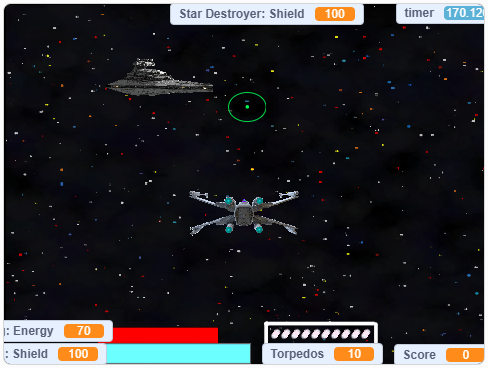 Star Wars 3D Rogue Scratch start screen